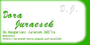 dora juracsek business card